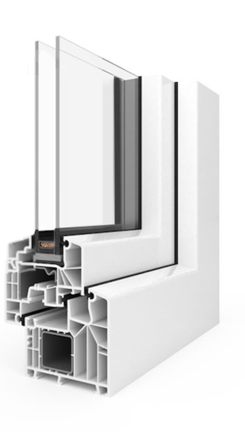 dual pane uPVC tilt-turn european highi performance window