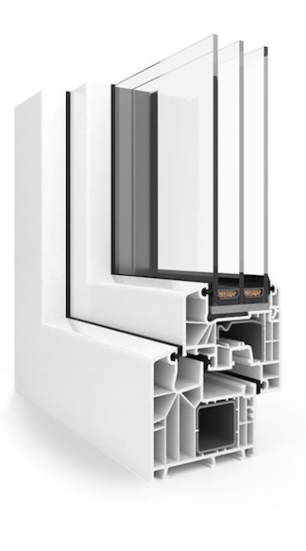 Triple-Pane uPVC Windows — [uPVC+] System